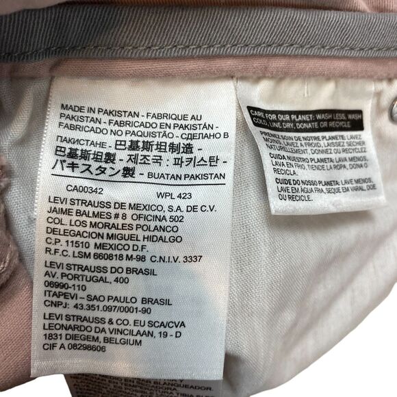 Levi 505 Straight Leg Jeans Womens Mid Rise Straight Leg Size 33 Pink - Picture 7 of 15